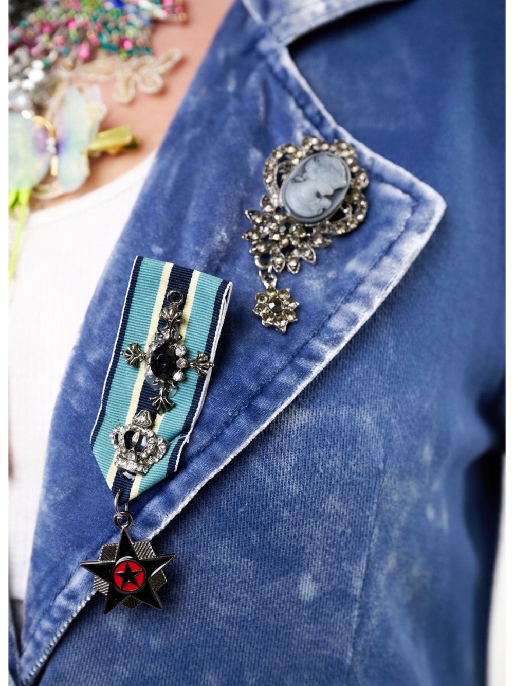 NWT Aratta Captain General Coat- XS Denim Wash - Picture 5 of 6